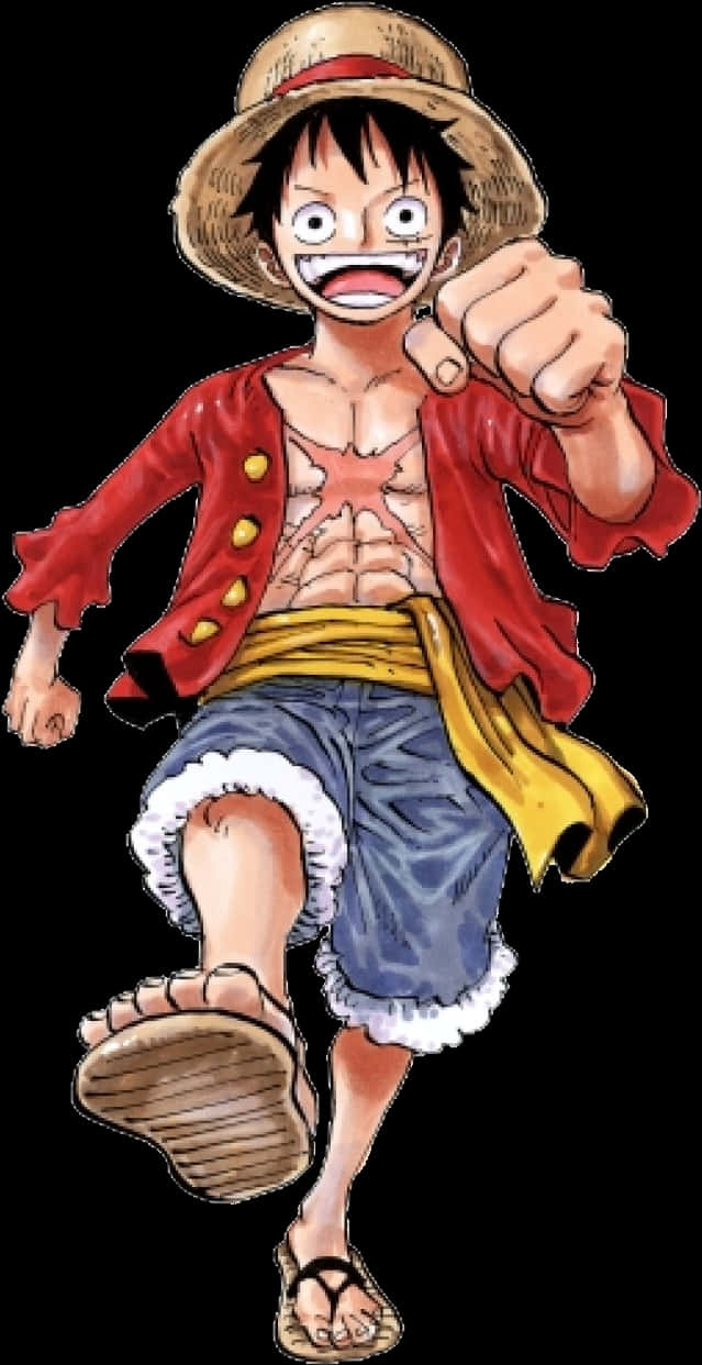 Luffy na Karakter ng Anime na One Piece Wallpaper