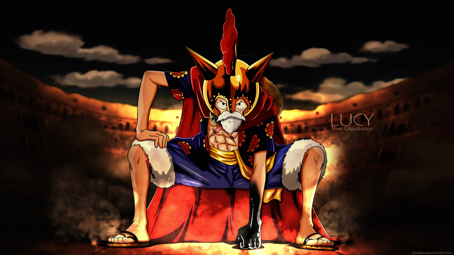Luffy Pirata Halimaw na Nilalang Wallpaper