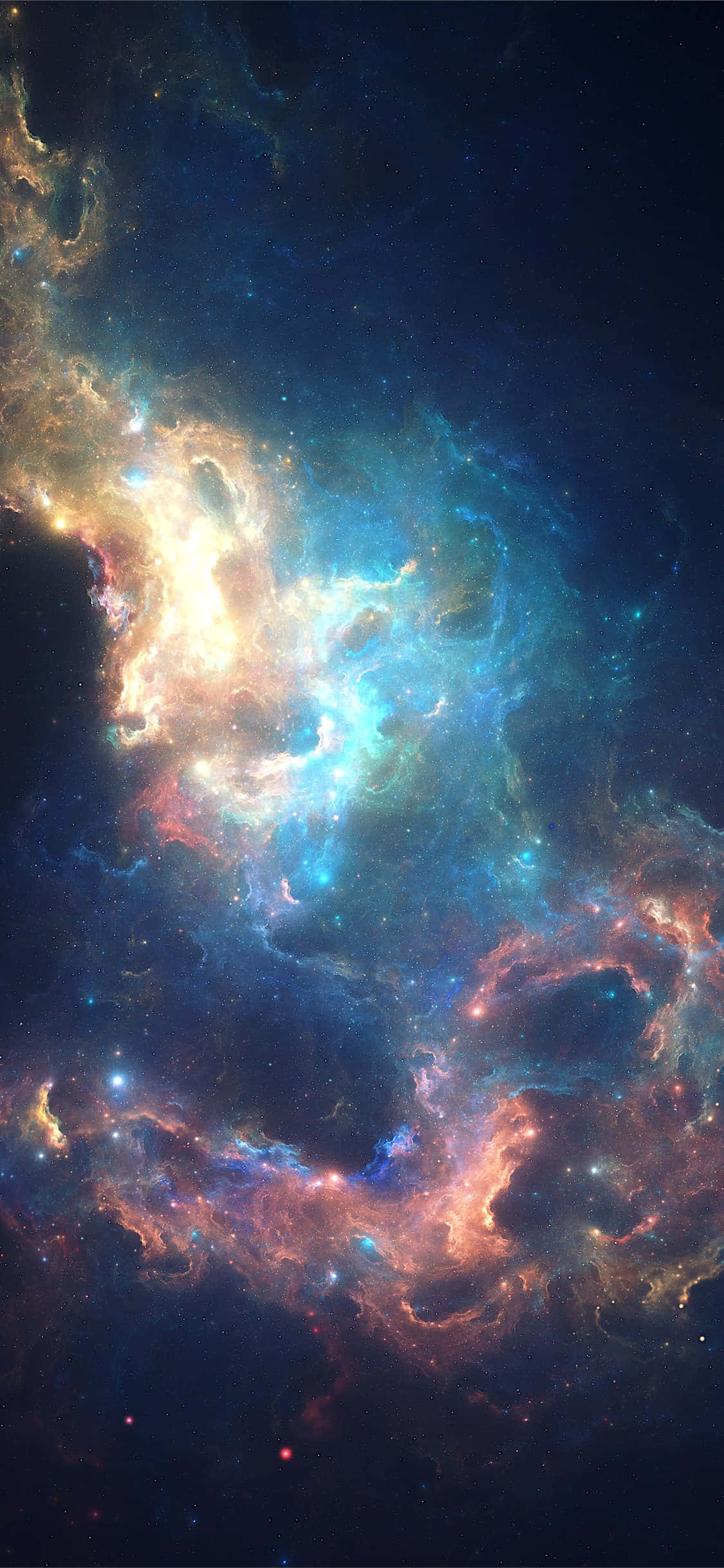 Lumabas sa mundong ito kapag nag-upgrade ka sa Blue Galaxy iPhone Wallpaper