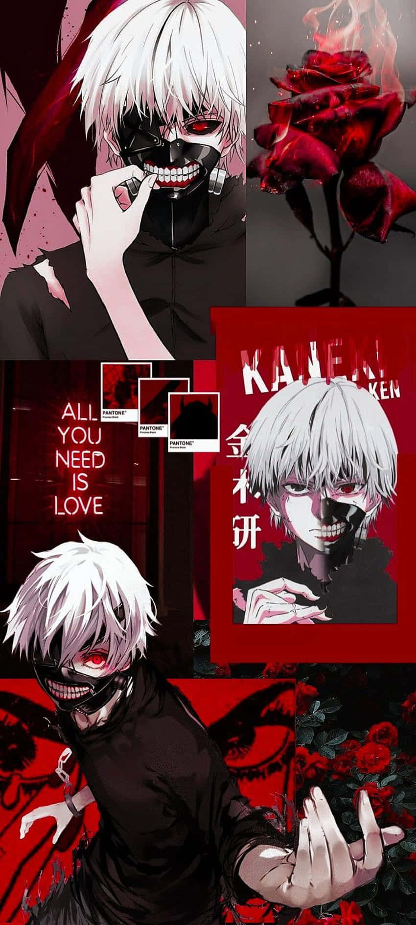 Lumalaban si Kaneki Ken para sa katarungan sa Tokyo Ghoul Wallpaper