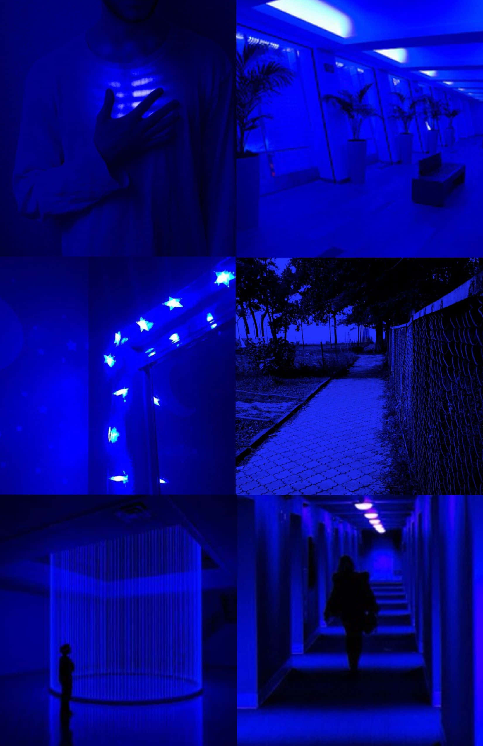 Lumikha ng sarili mong natatanging istilo gamit ang madilim na asul na aesthetic. Wallpaper