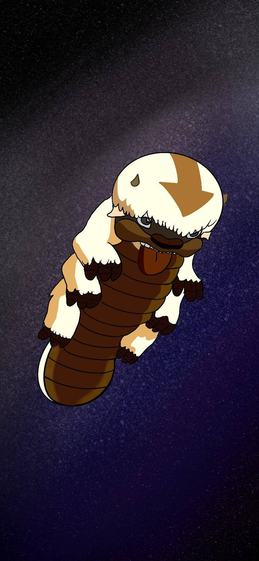 Lumilipad na Appa ni Aang Wallpaper