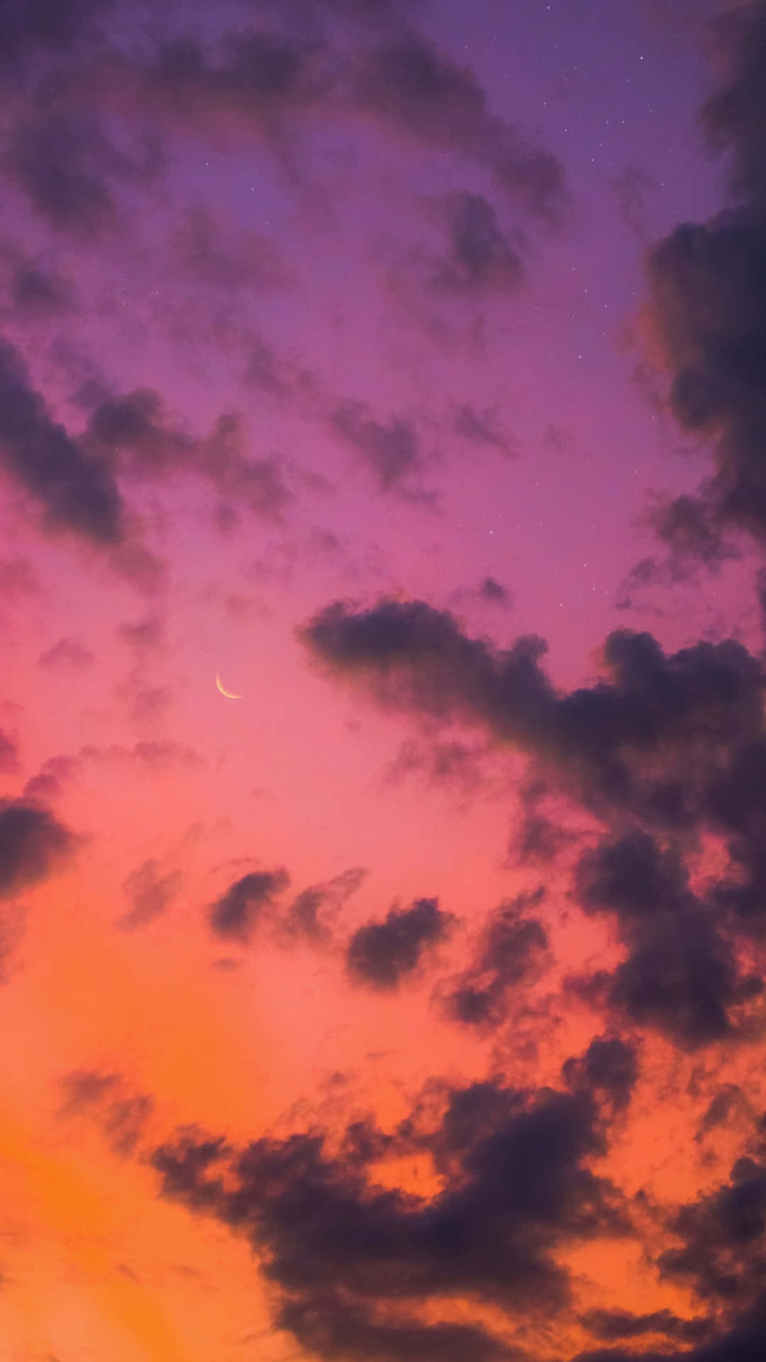 Lumulutang sa mga Aesthetic na Ulap Wallpaper