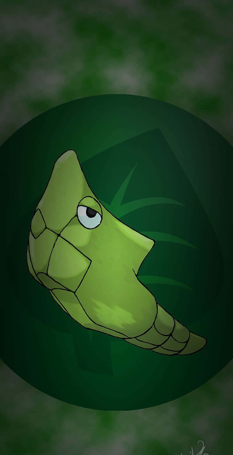 Luntiang Dahon na May Metapod na Telepono Wallpaper