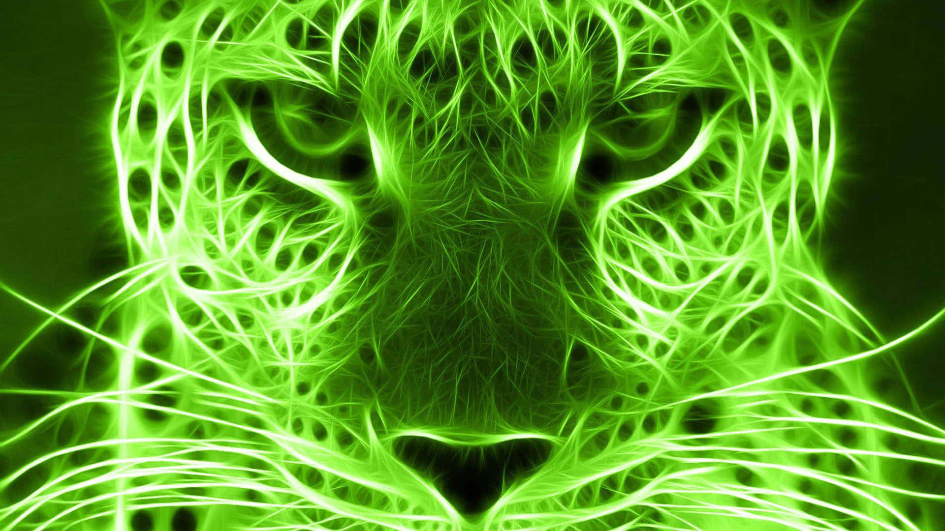 Luntiang Neon na Background Wallpaper