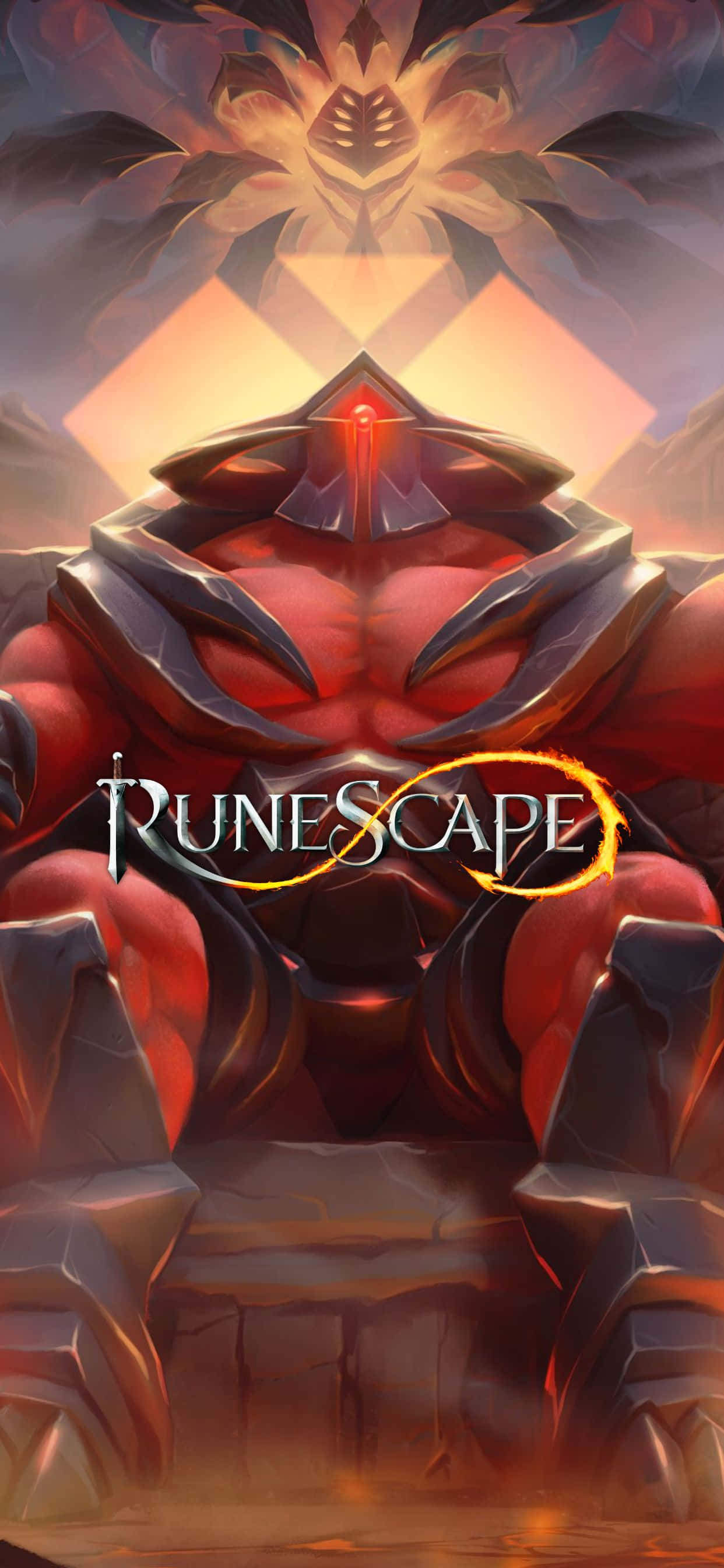 Lupigin ang mundo ng Runescape sa iPhone Xs Max Wallpaper