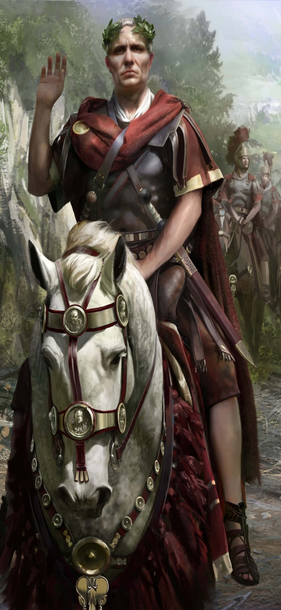 Lupigin ang walang-panahong mga imperyo sa Total War Rome 2, gamit ang kapangyarihan ng iPhone Xs Wallpaper