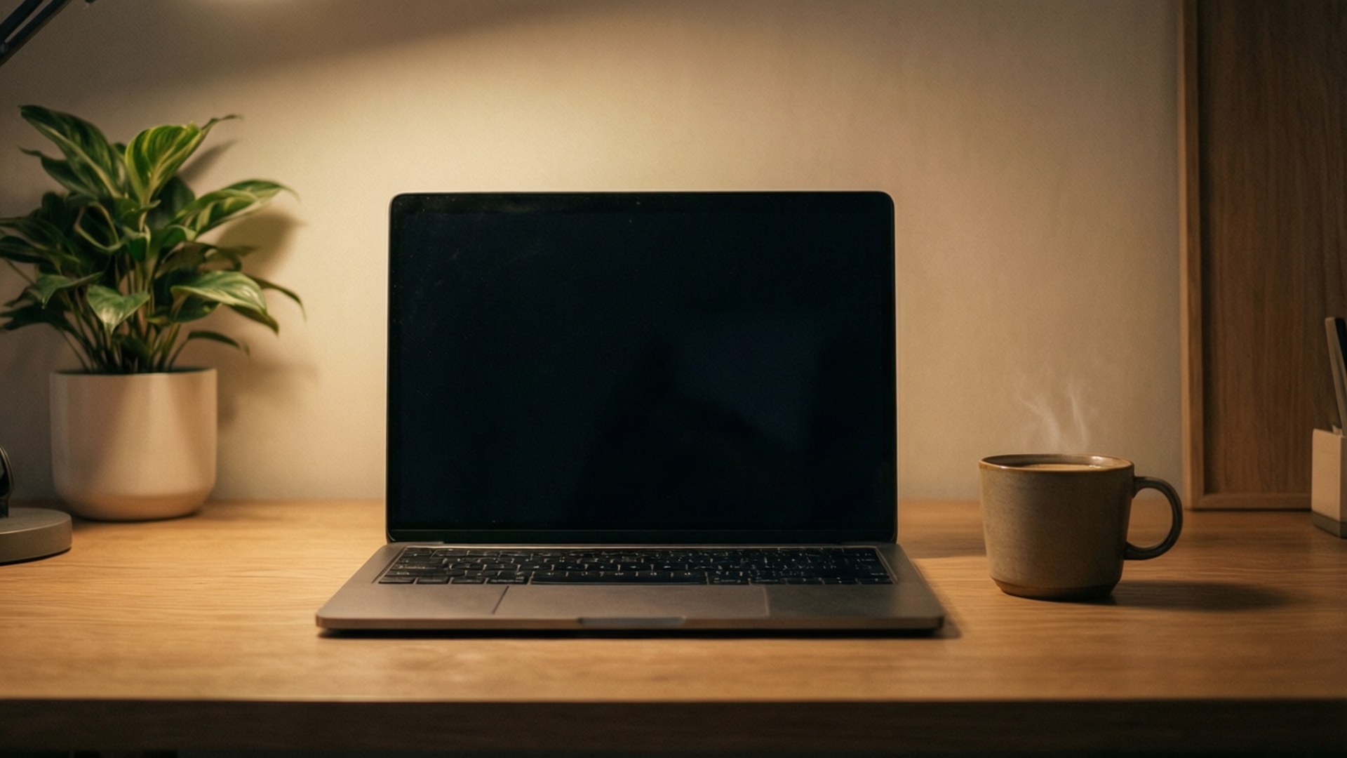 Maaliit na Setup ng Desk Wallpaper
