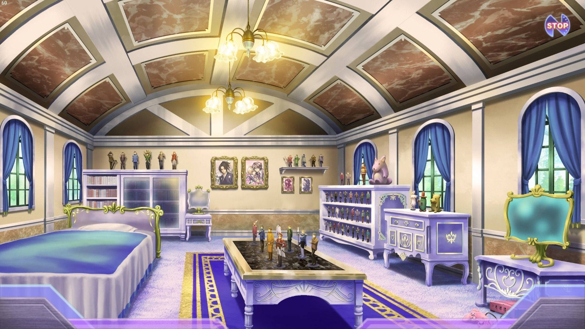 Maaliwalas na Anime Room sa Liwanag ng Gabi Wallpaper