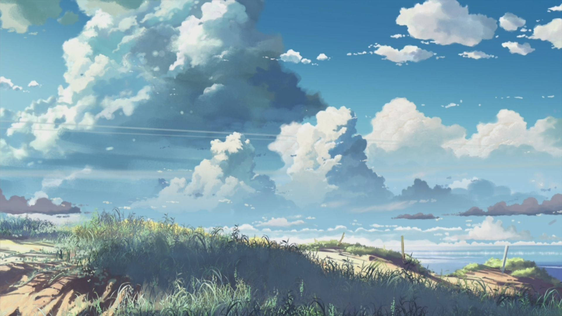 Maaliwalas na Kalangitan sa Anime Wallpaper