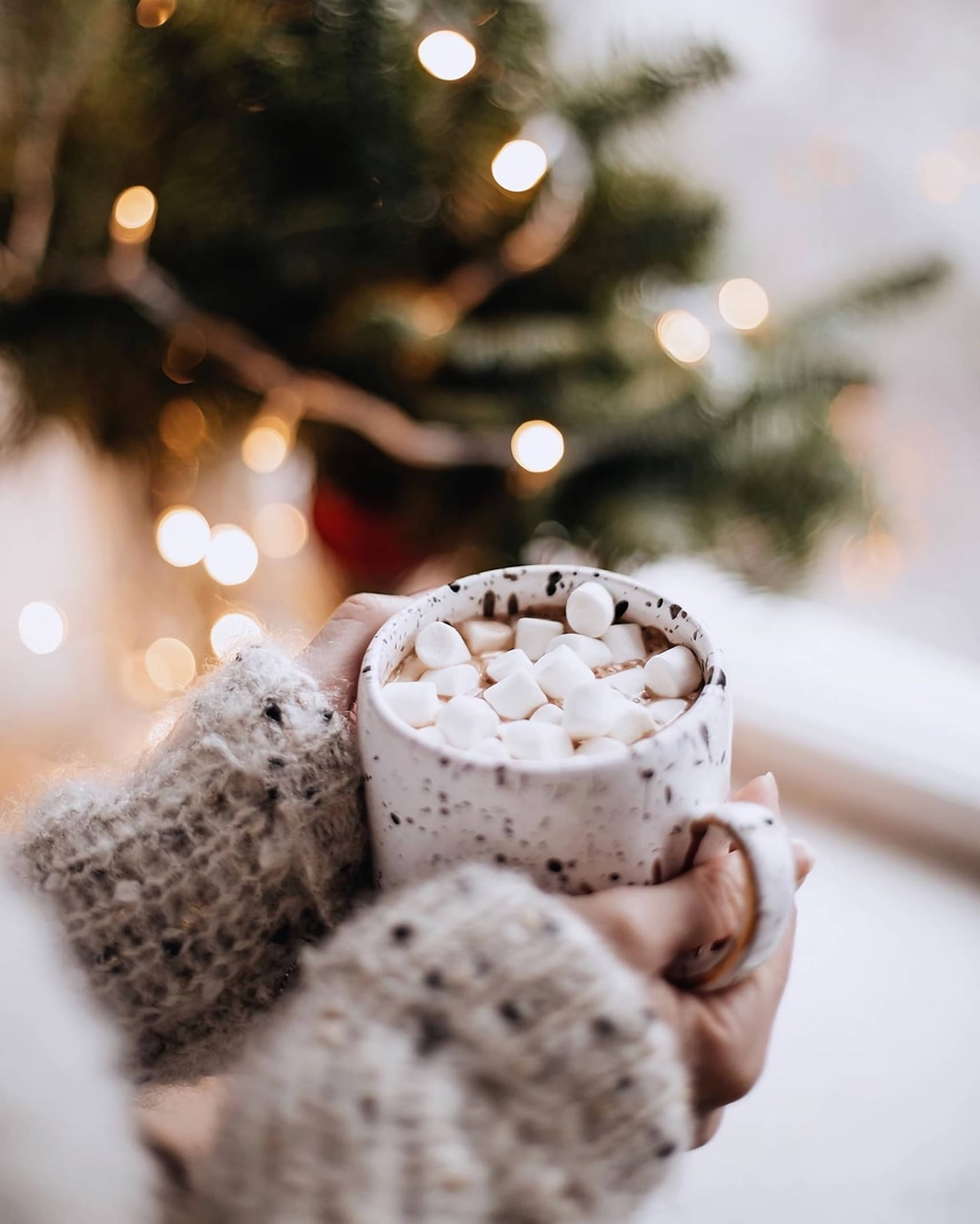 Maaliwalas na Pasko Aesthetic na Choco Mallows Wallpaper