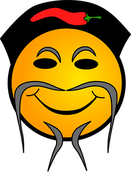 Maanghang na Smiley Face Emoji Wallpaper