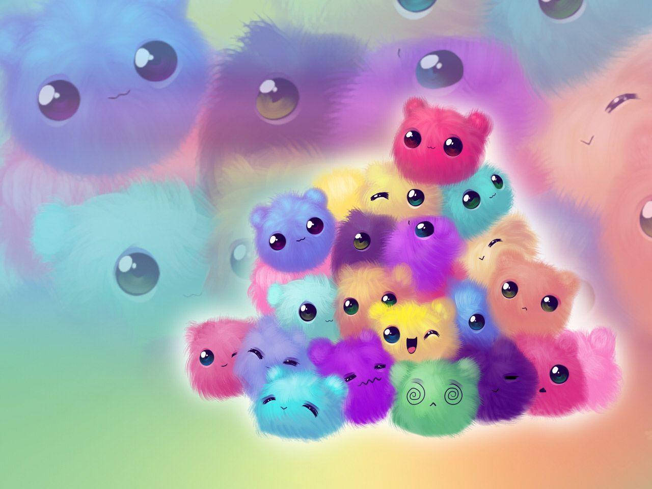 Mabalahibong Hayop na Cute Desktop Wallpaper