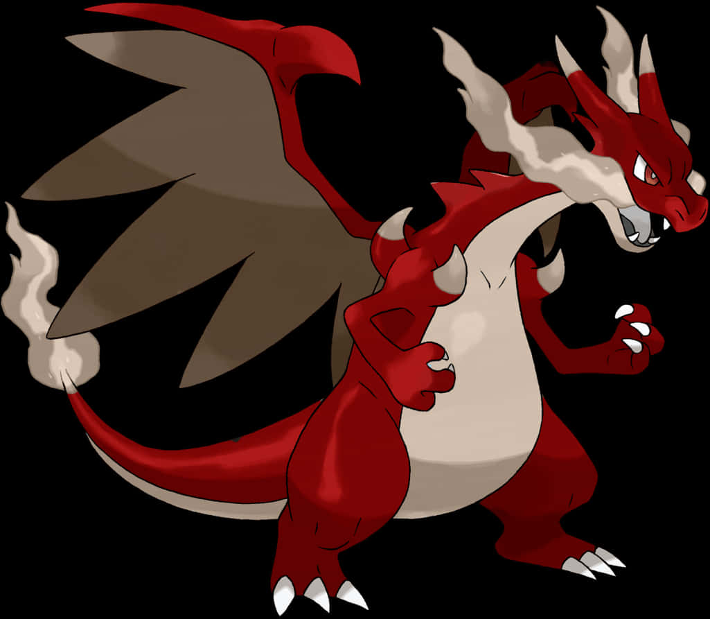 Mabangis na Charizard Pokemon Wallpaper