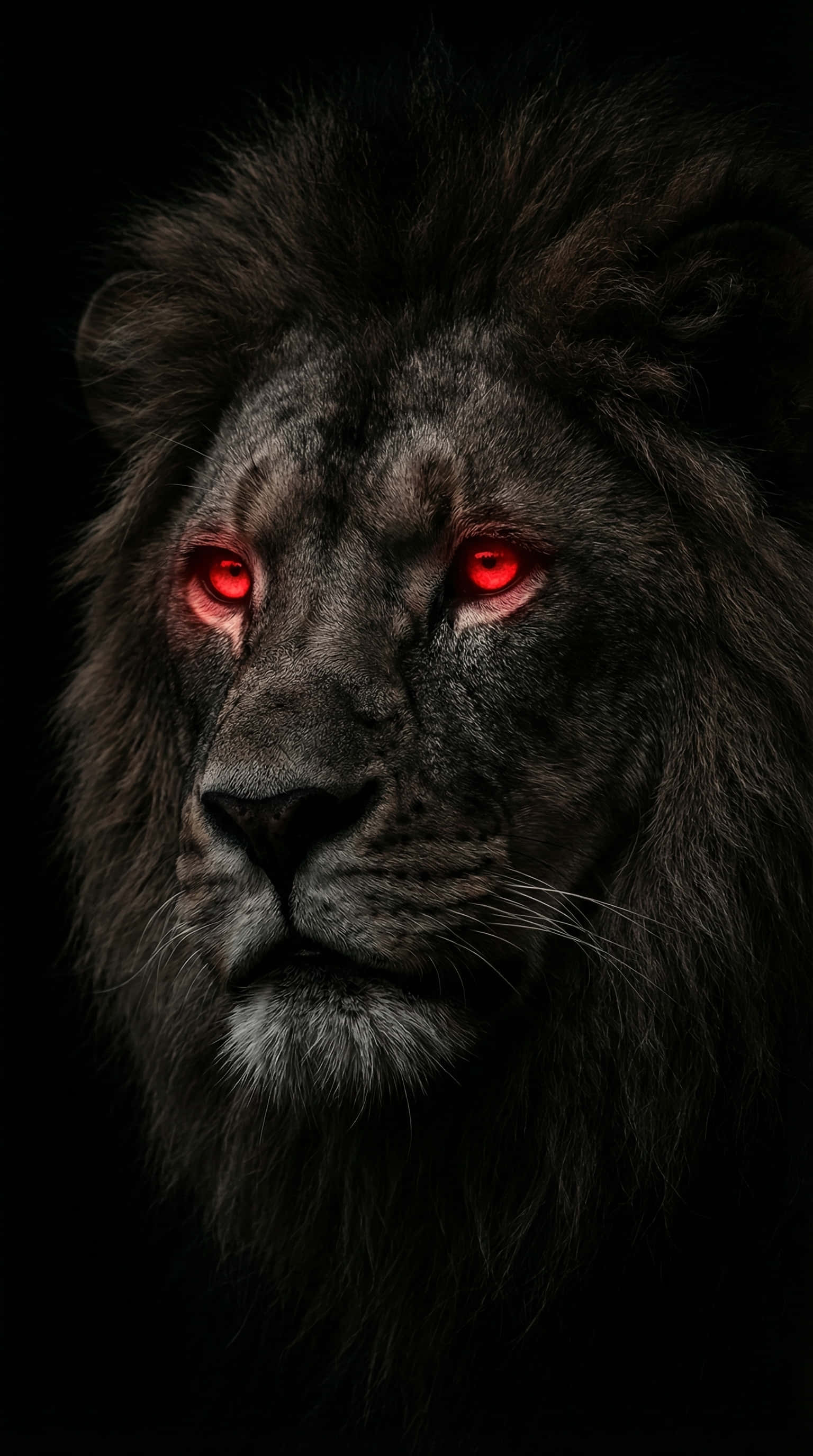 Mabangis na Pulang Mata na Haring Leon 4K Wallpaper