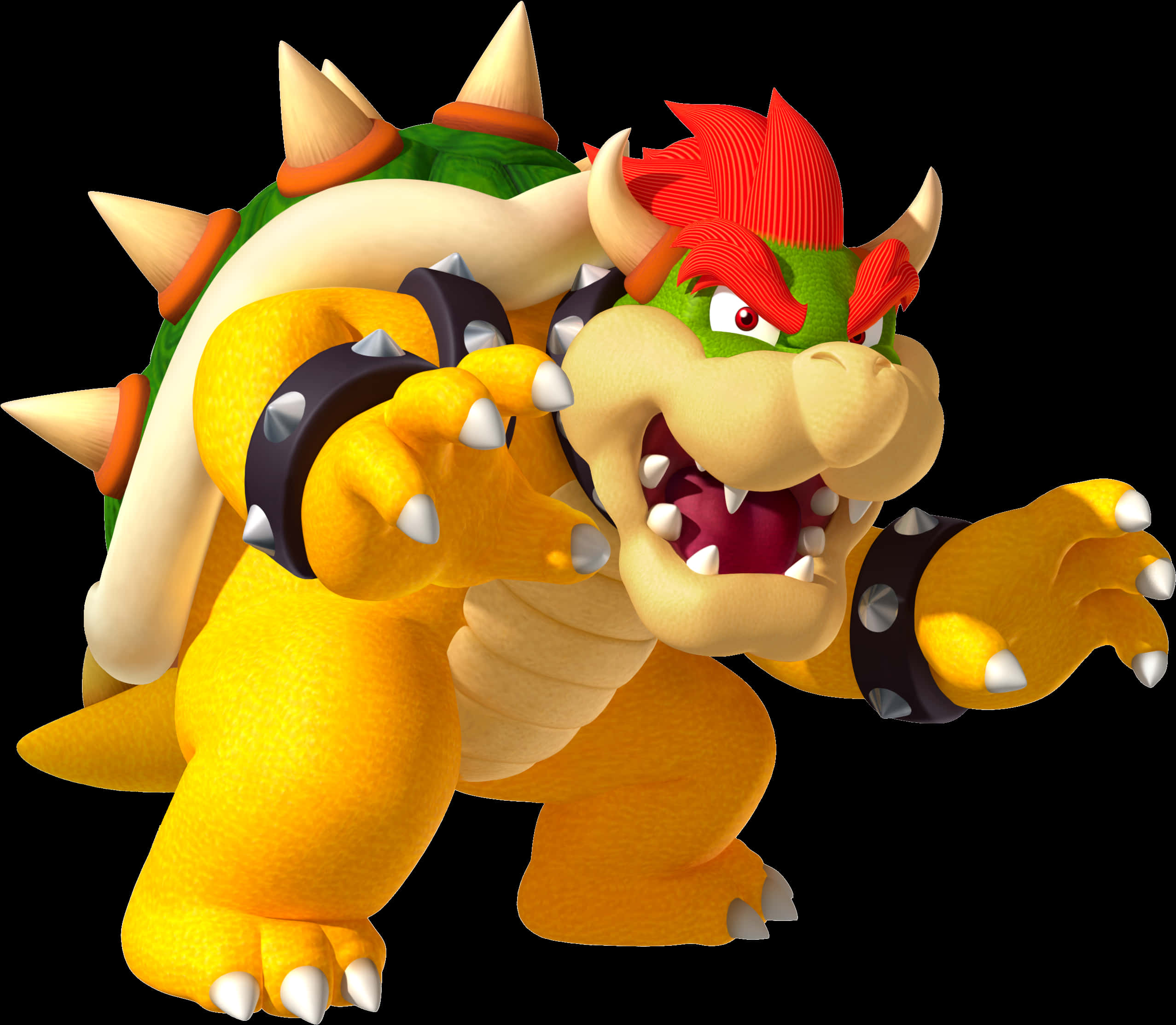 Mabangis na Render ng Karakter na si Bowser Wallpaper