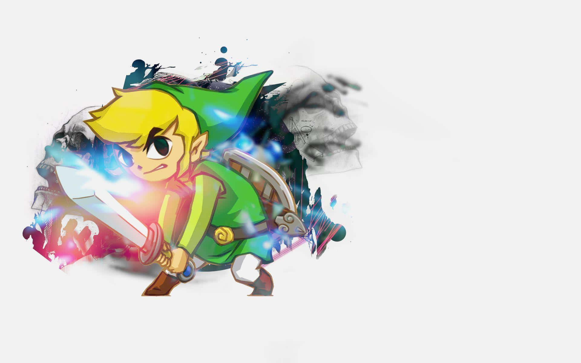 Mabangis na Toon Link Wallpaper