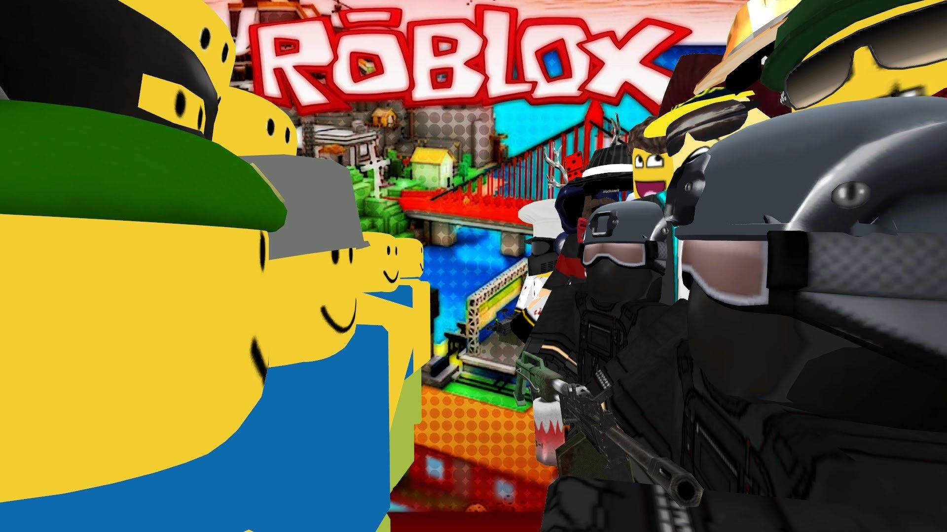 Mabilis at puno ng aksyong Player vs Player na laban ang karaniwan sa ROBLOX! Wallpaper