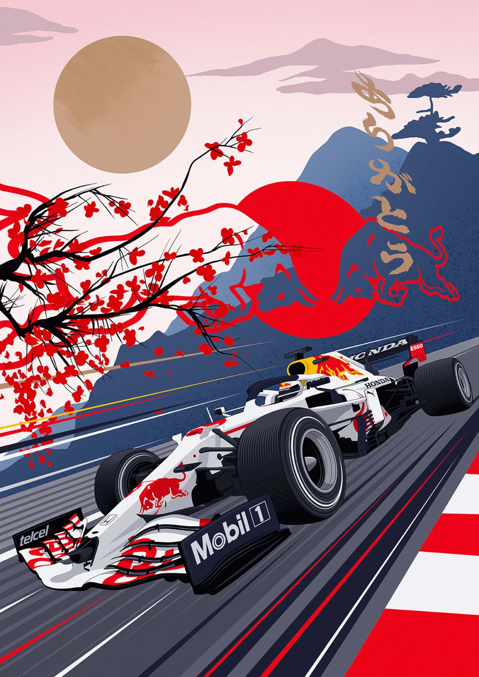 Mabilis na pagtawid sa finish line kasama ang Formula 1 at iPhone Wallpaper