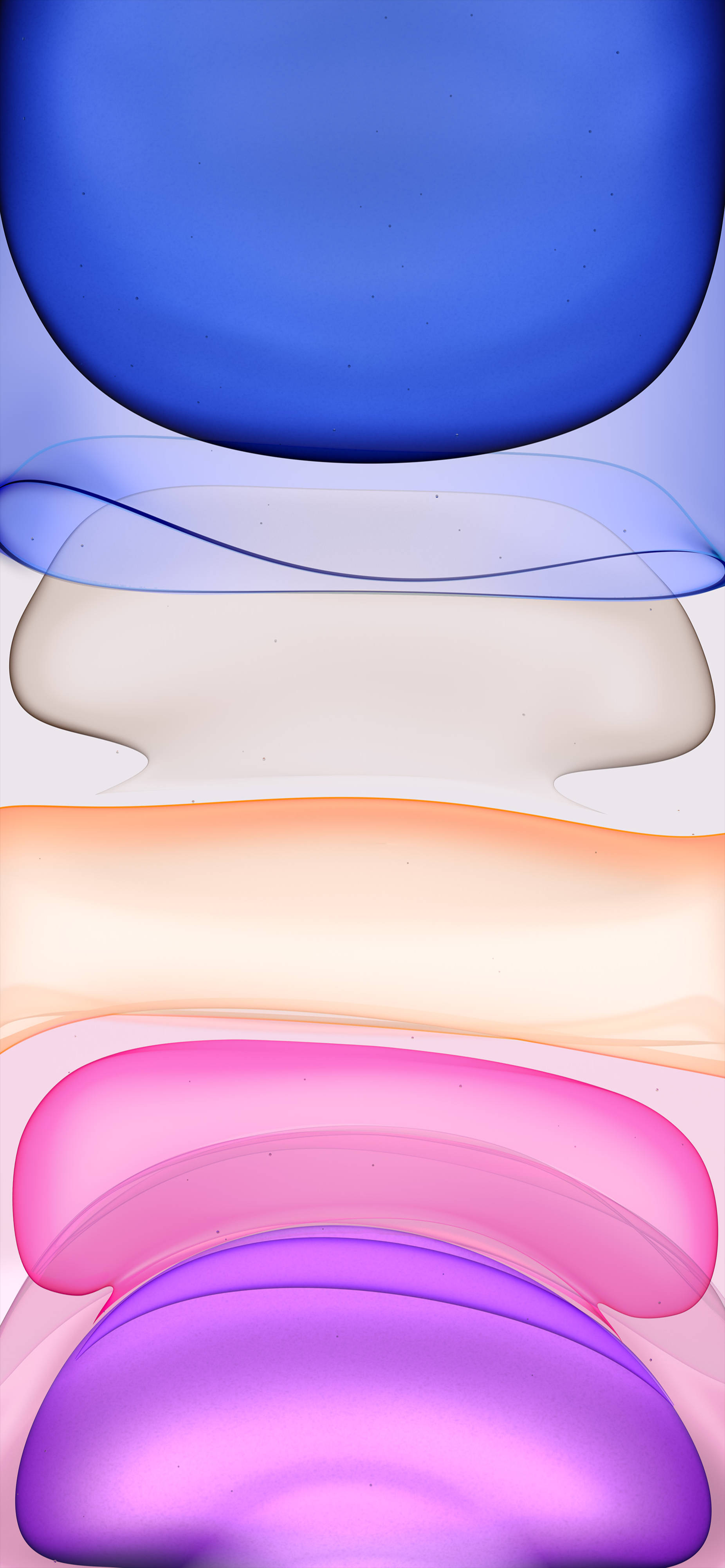 Mabugahon nga abstract nga pundok sa mga porma para sa iPhone 11 Wallpaper