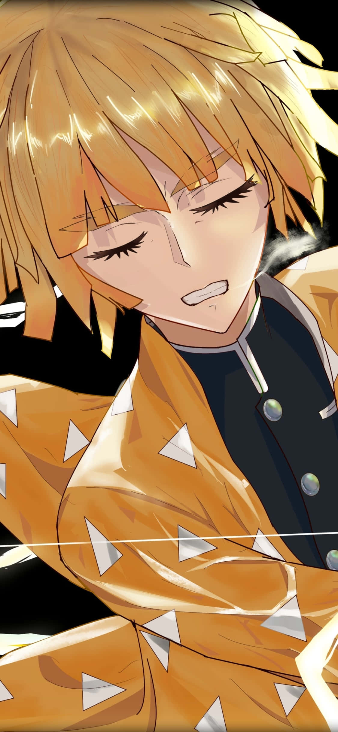 Mabuhay sa Gilid kasama ang Zenitsu Phone Wallpaper