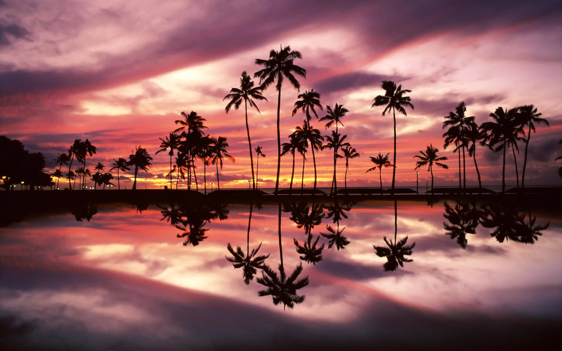 MacBook Air Island Sunset Wallpaper