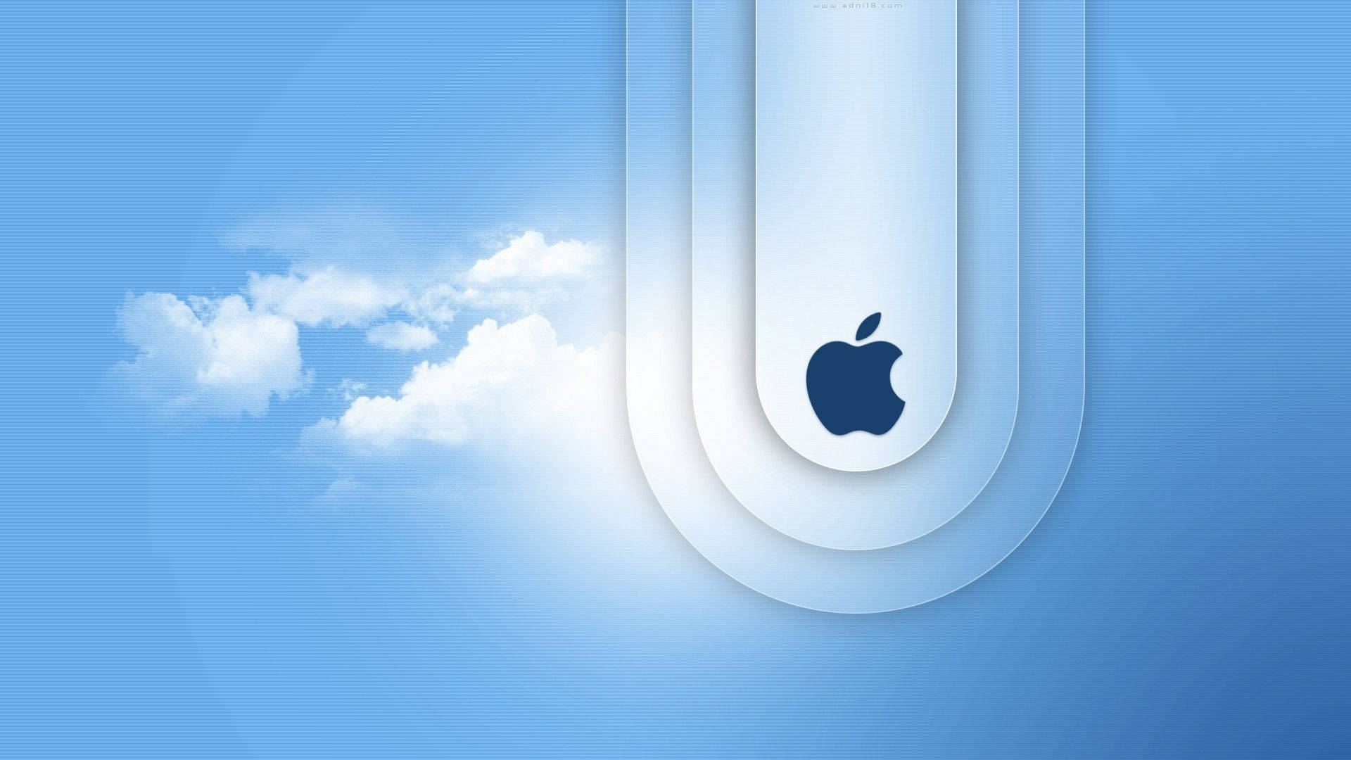 MacBook Air Logo In Clouds Wallpaper