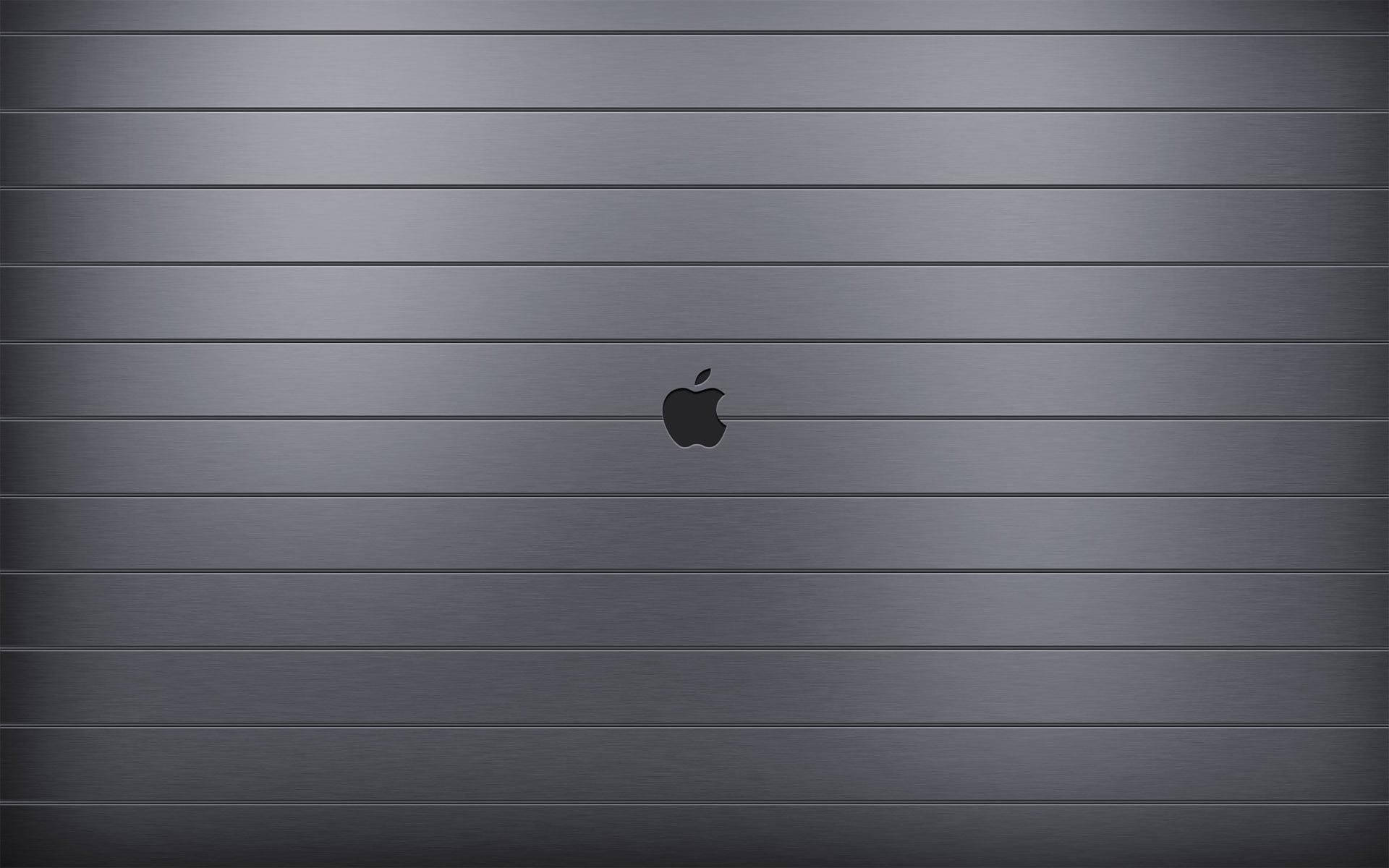 MacBook Air Metallic Logo Wallpaper