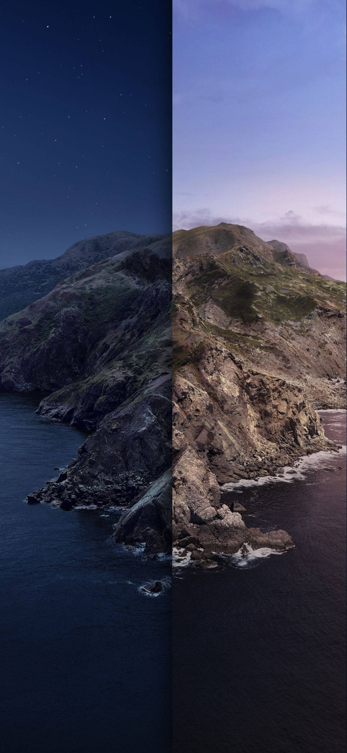 macOS Catalina Night And Day Wallpaper