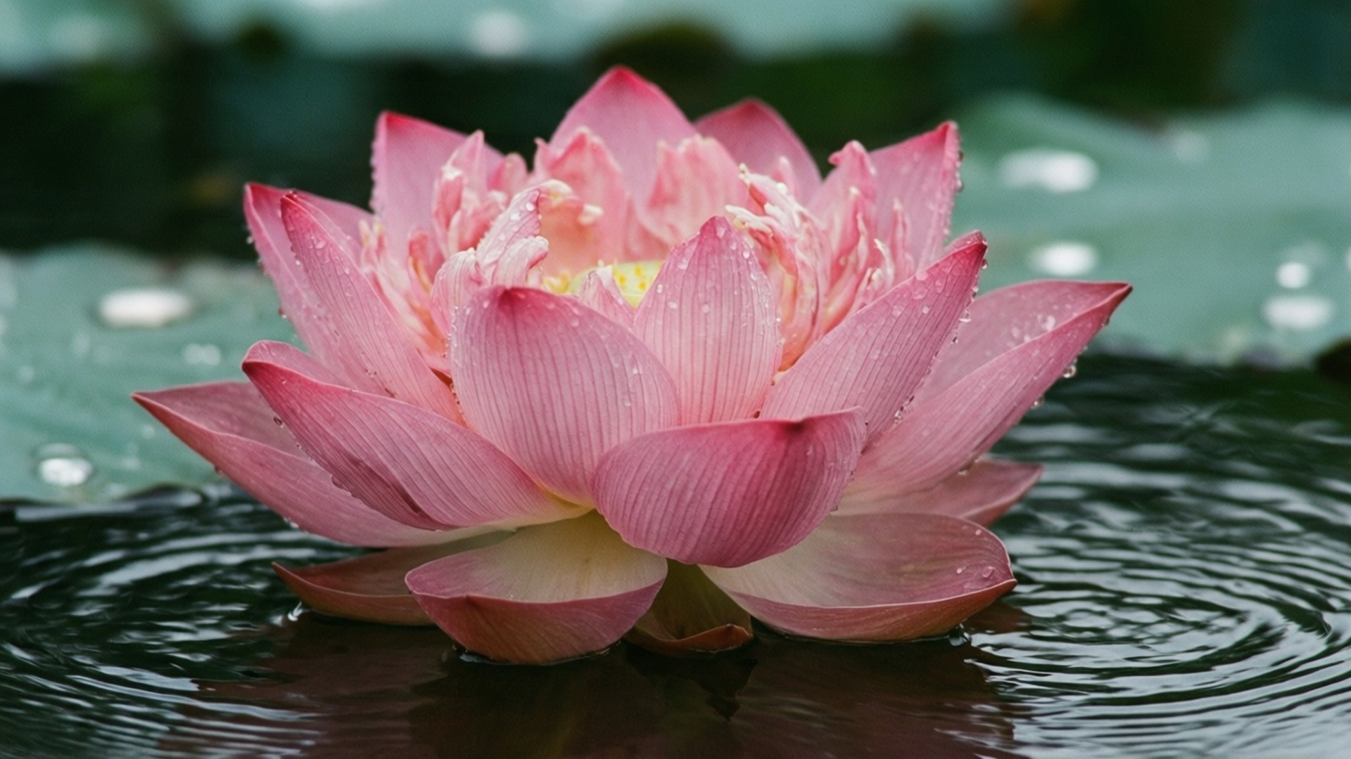 Macro ng Bulaklak ng Lotus Wallpaper