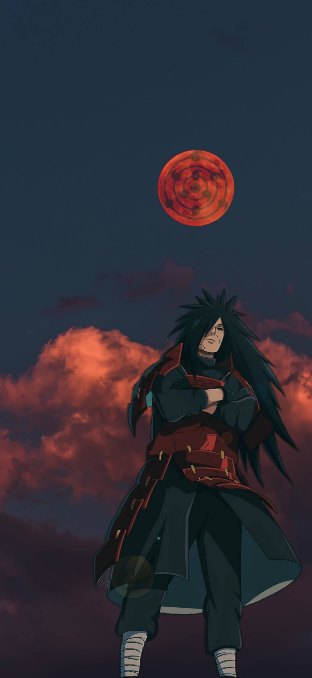 Madara Uchiha Estetik Anime iPhone Wallpaper