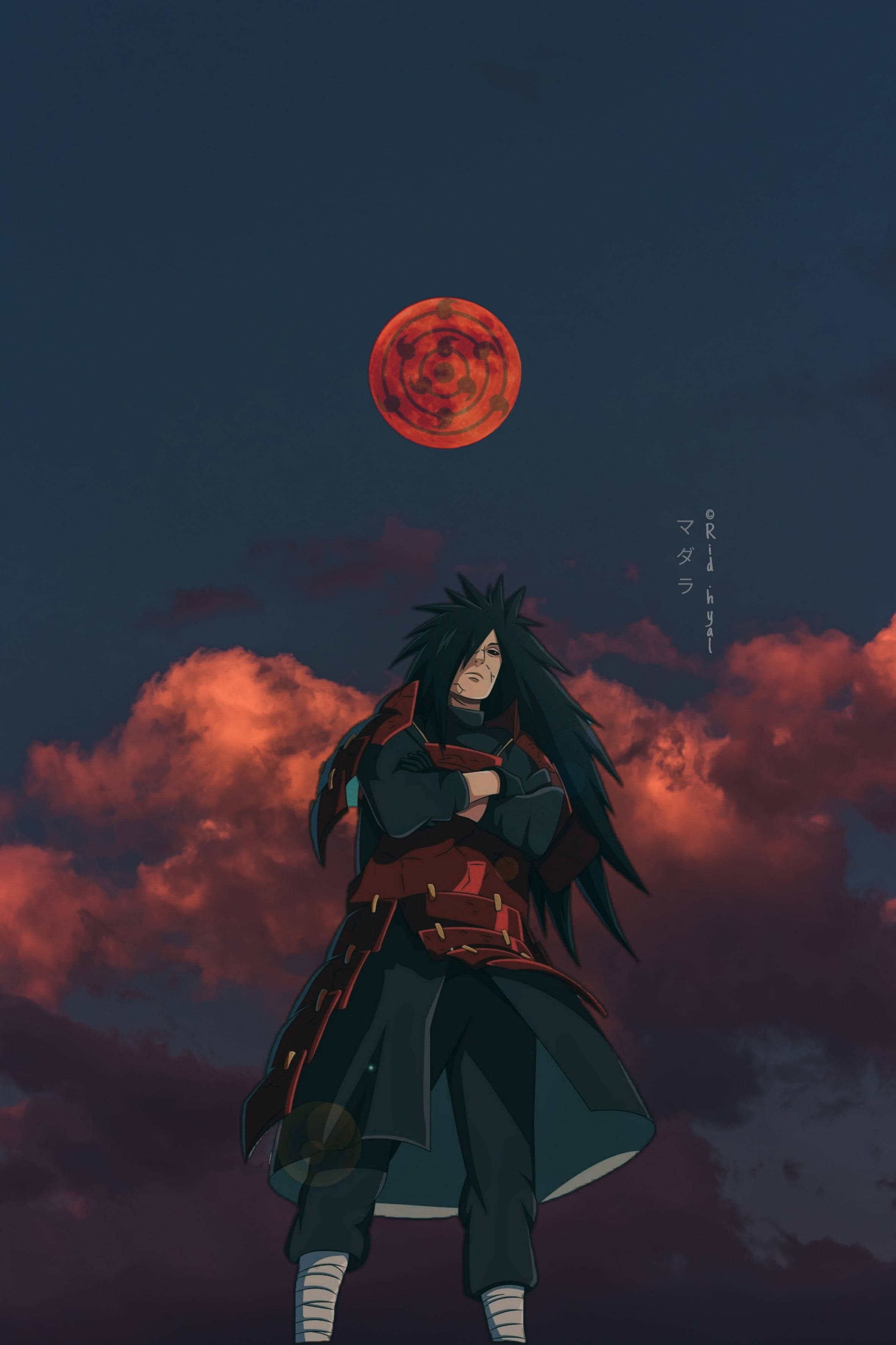 Madara Uchiha Pulang Buwan Naruto Mobile 4K Wallpaper