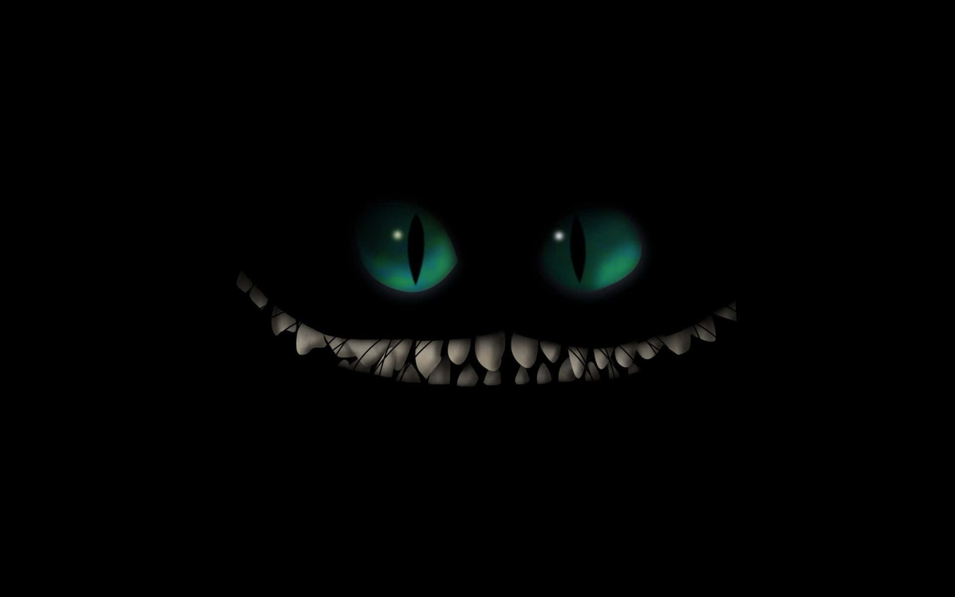 Madilim at Nakakatakot na Cheshire Cat Wallpaper