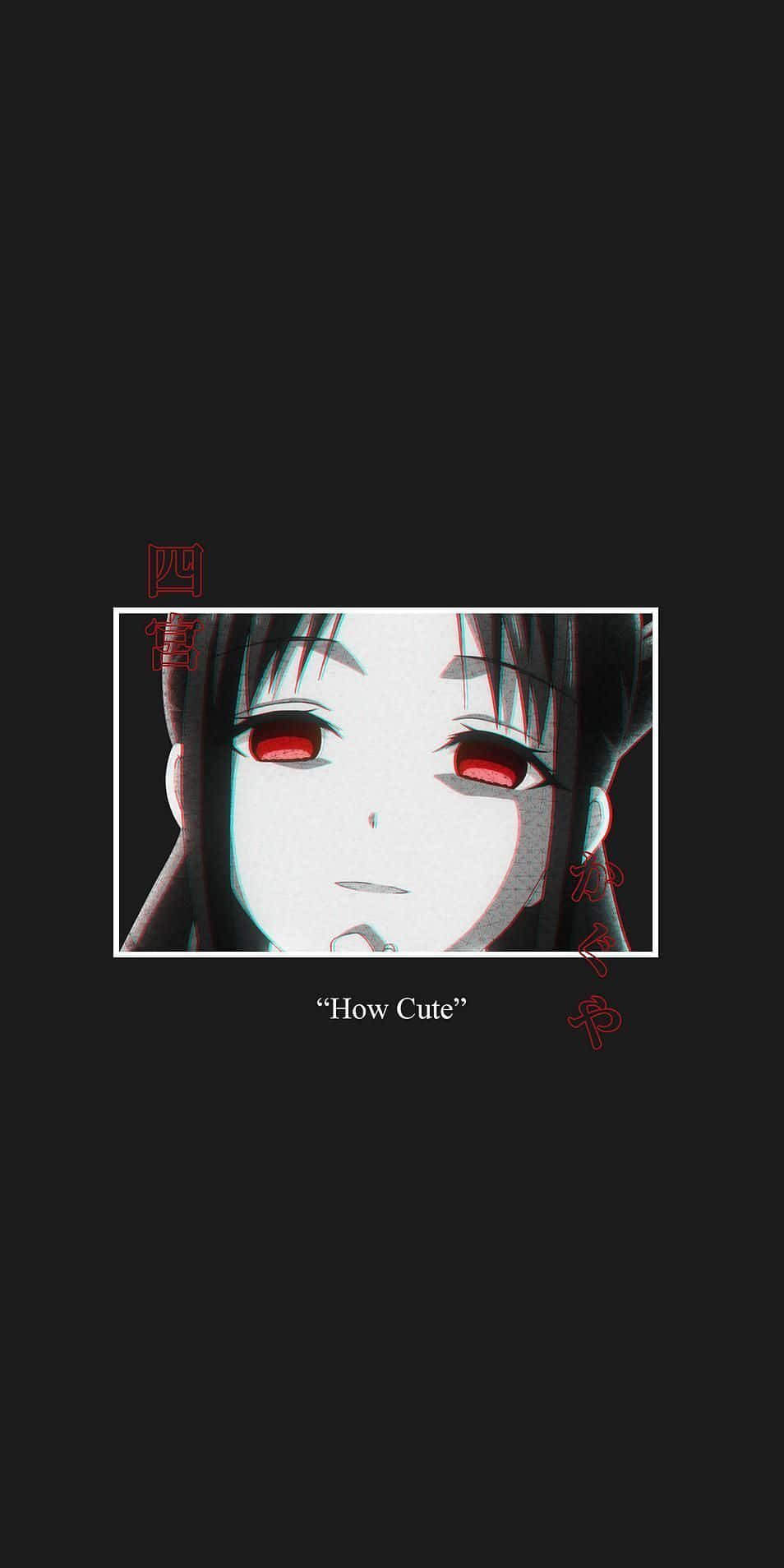 Madilim na Aesthetic Anime Kaguya Shinomiya Wallpaper