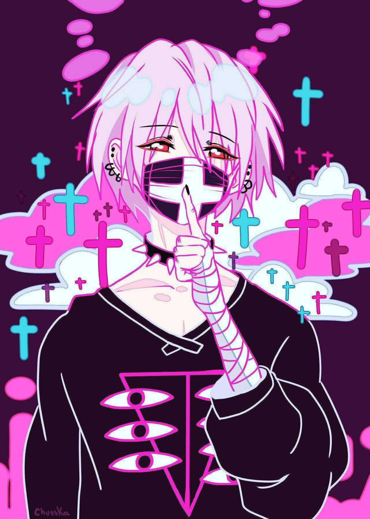 Madilim na aesthetic na kagandahan na may gothic na tono Wallpaper