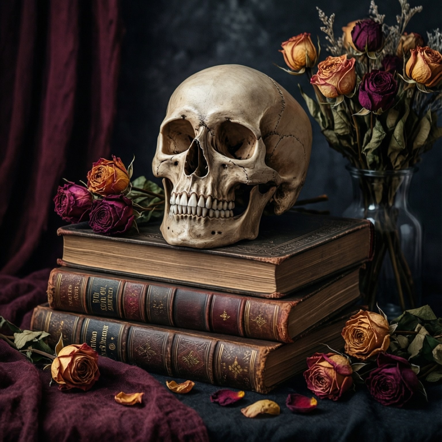 Madilim na Akademikong Halloween Wallpaper