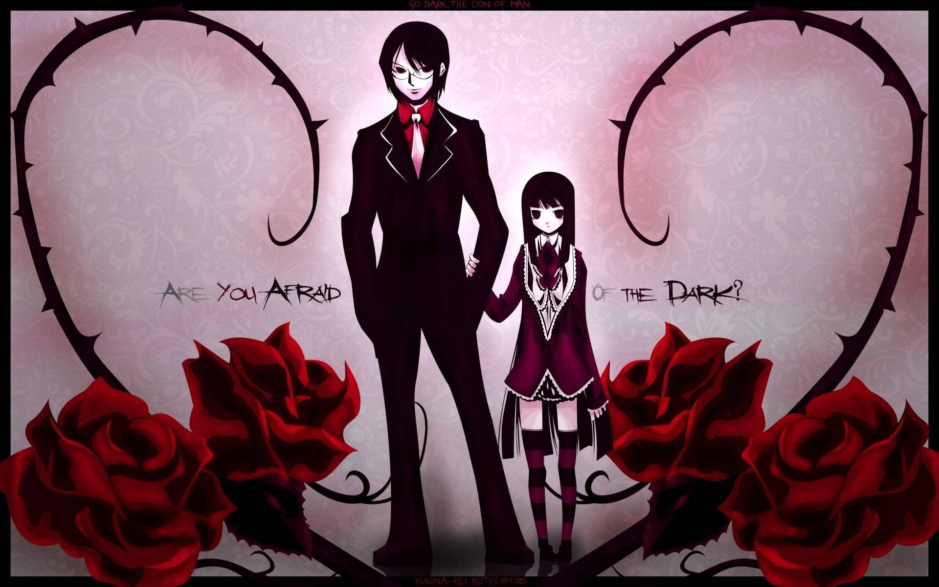 Madilim na Anime na Takot sa Dilim Wallpaper