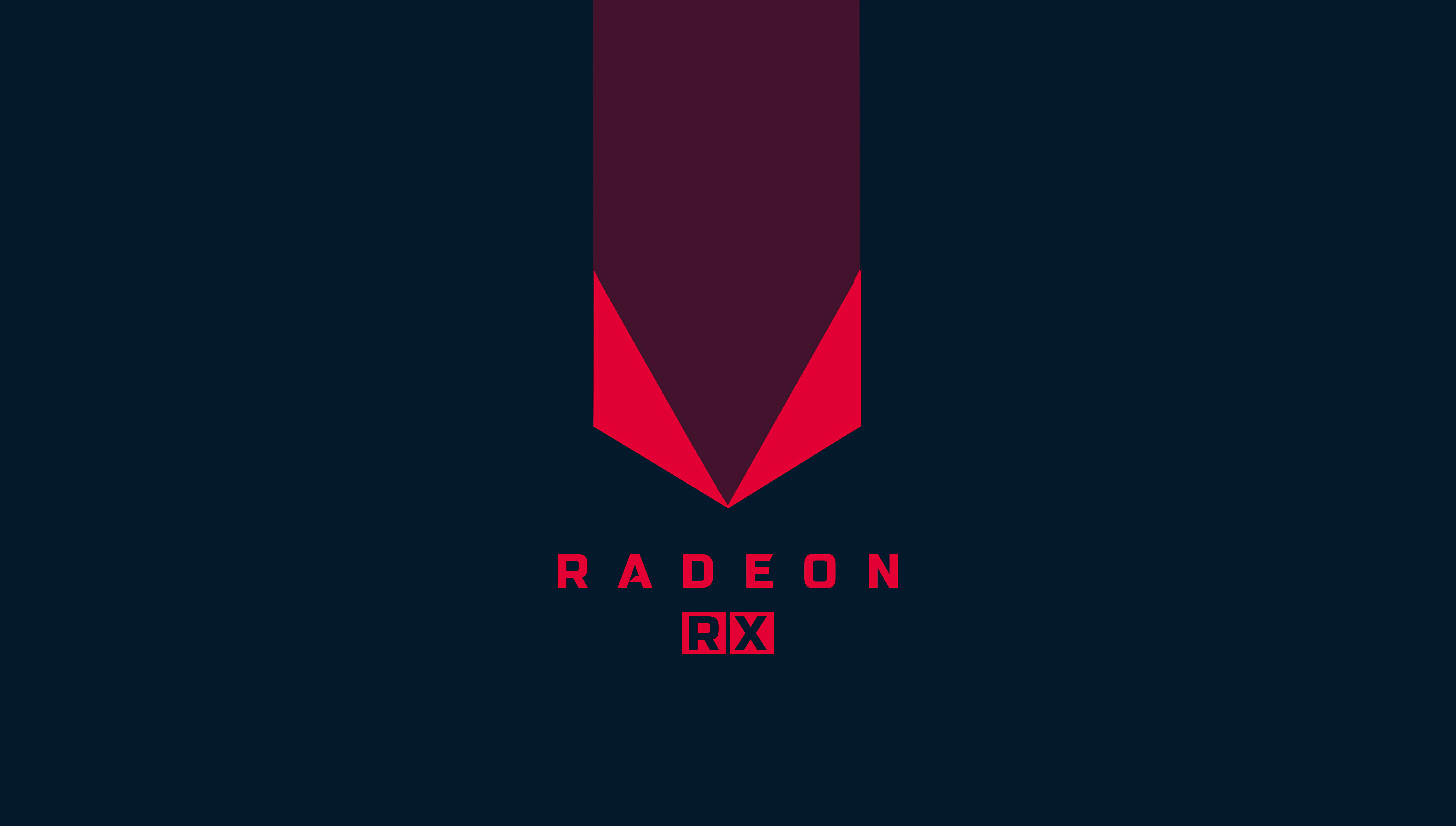 Madilim na Asul na AMD 4K Wallpaper
