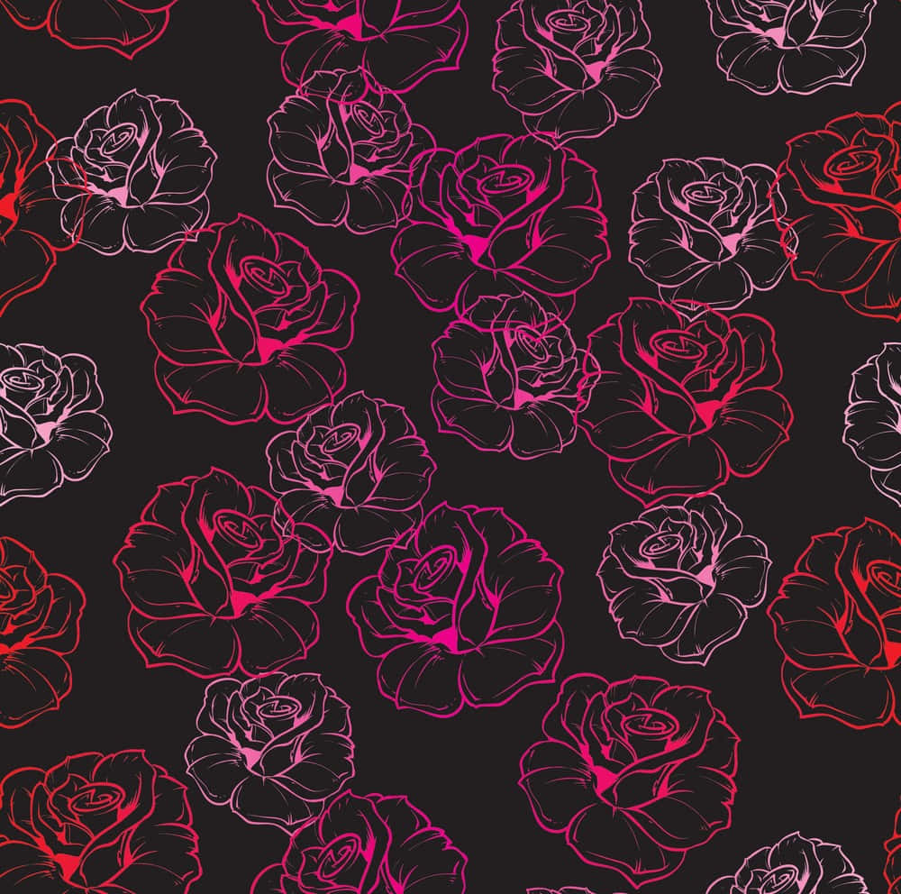 Madilim na Bulaklak na Wallpaper para sa Background Wallpaper