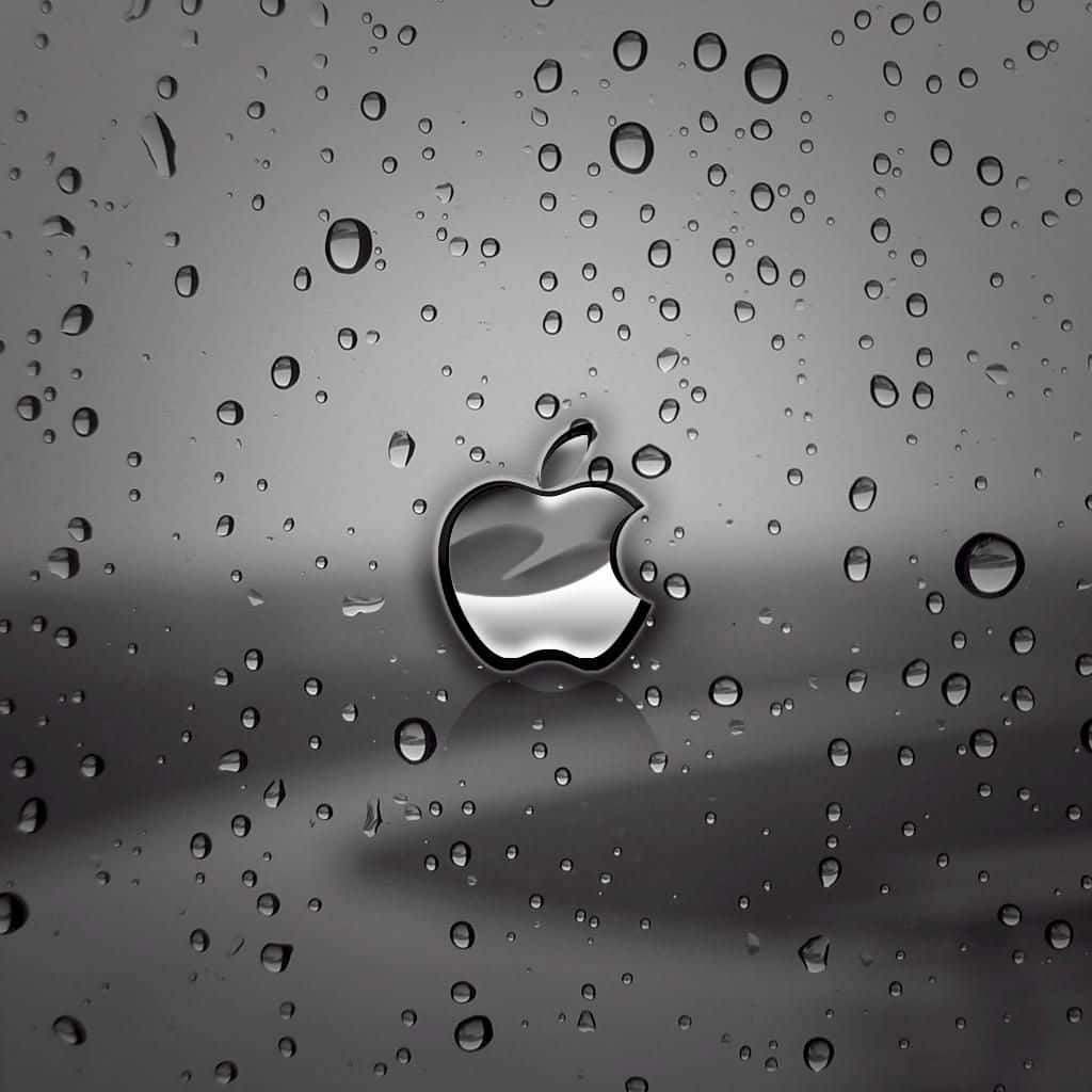 Madilim na Cute na Logo ng Apple iPad Wallpaper