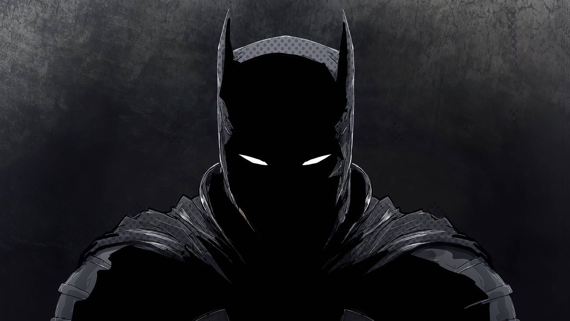 Madilim na Laptop na Itim na Guhit ni Batman Wallpaper