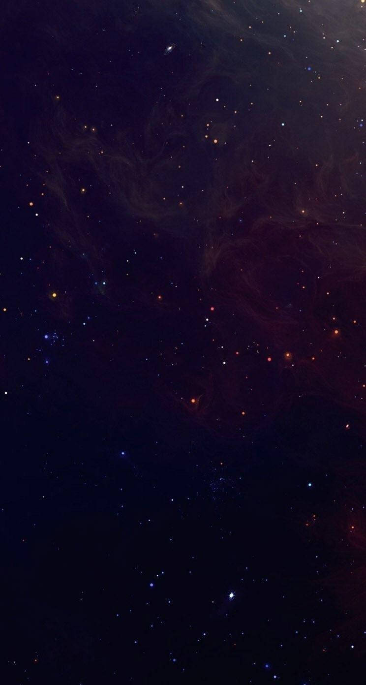 Madilim na Telepono na May Pulang mga Bituin Wallpaper