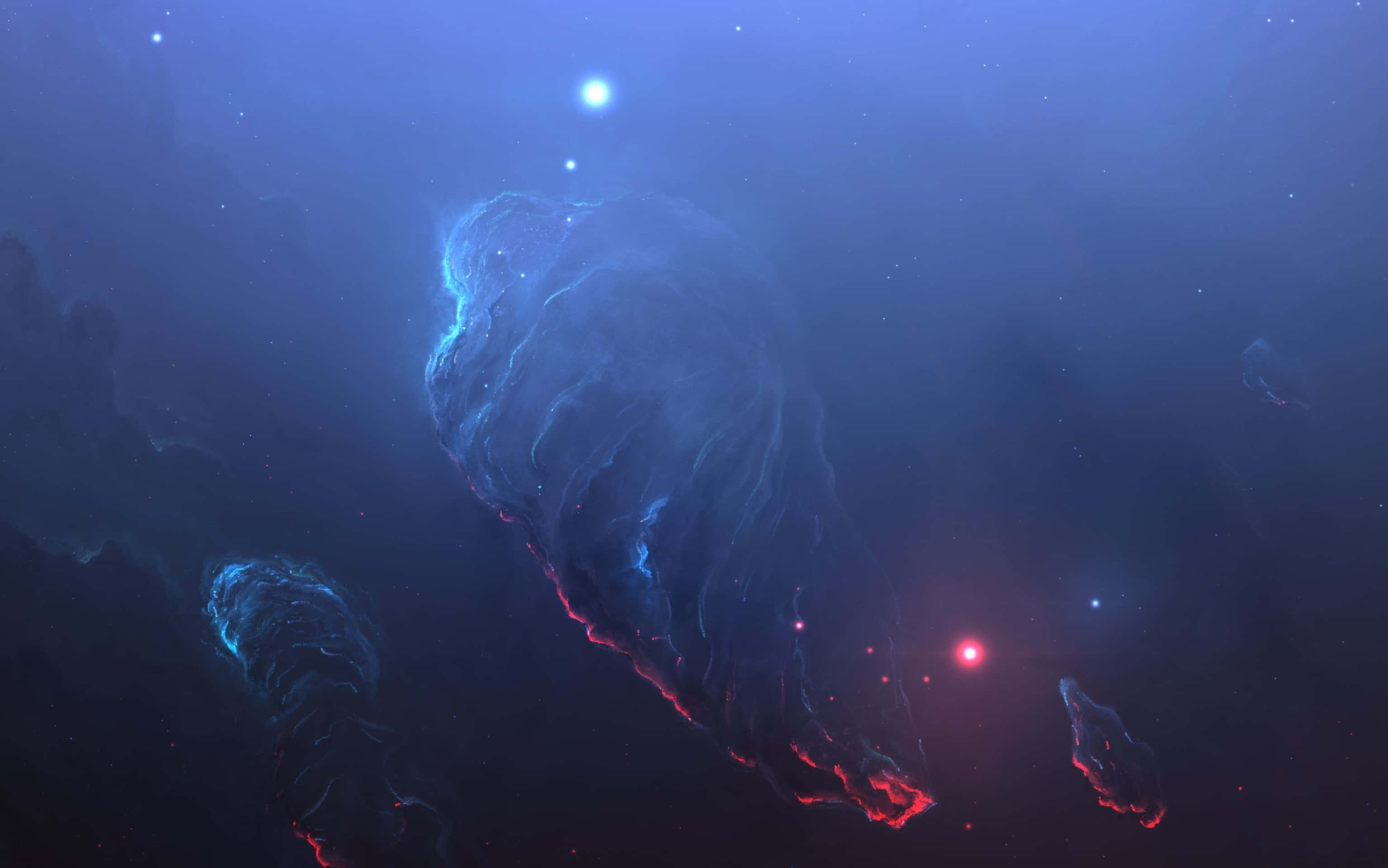 Madilim na Ulap ng Nebula sa Kalawakan Wallpaper