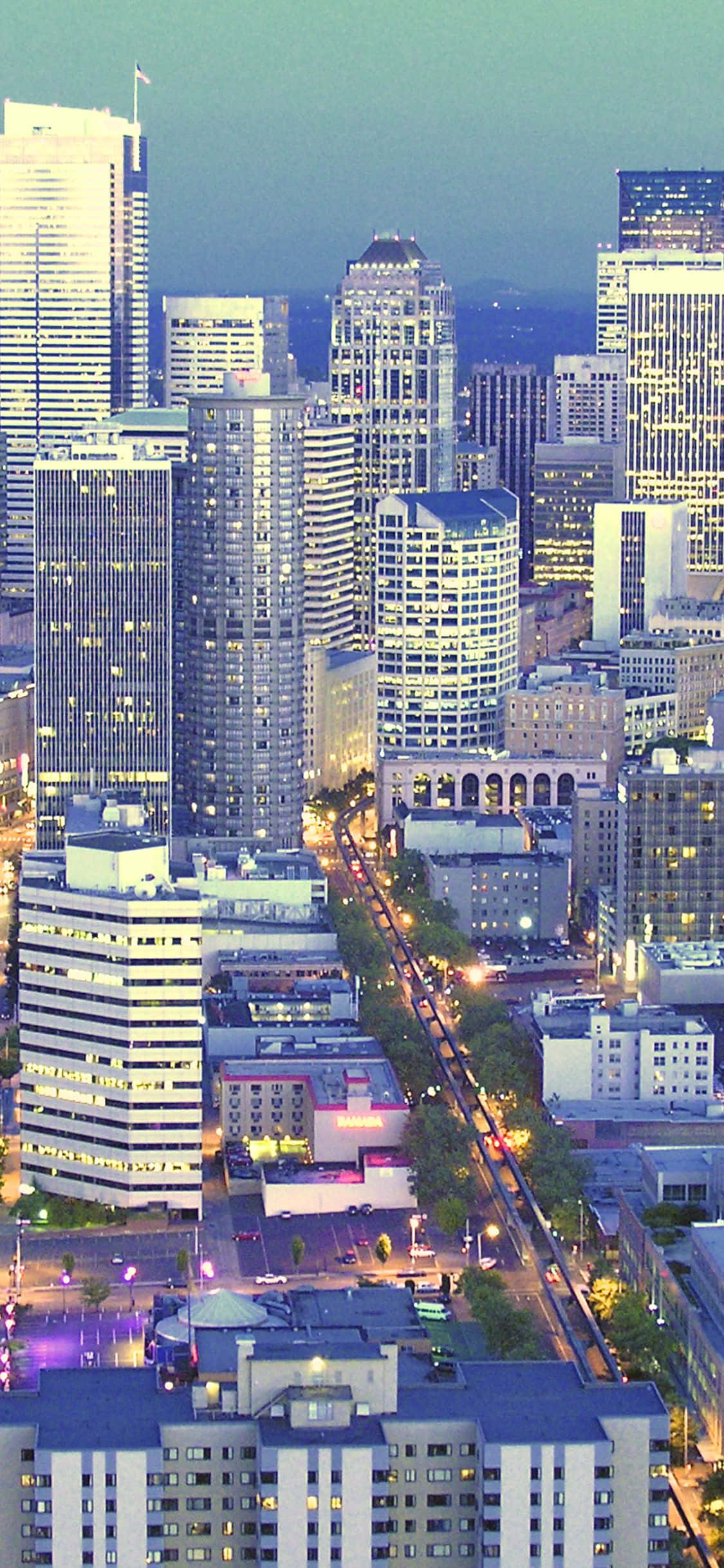 Mag-enjoy ng kagandahan ng Seattle mula sa iyong iPhone X Wallpaper