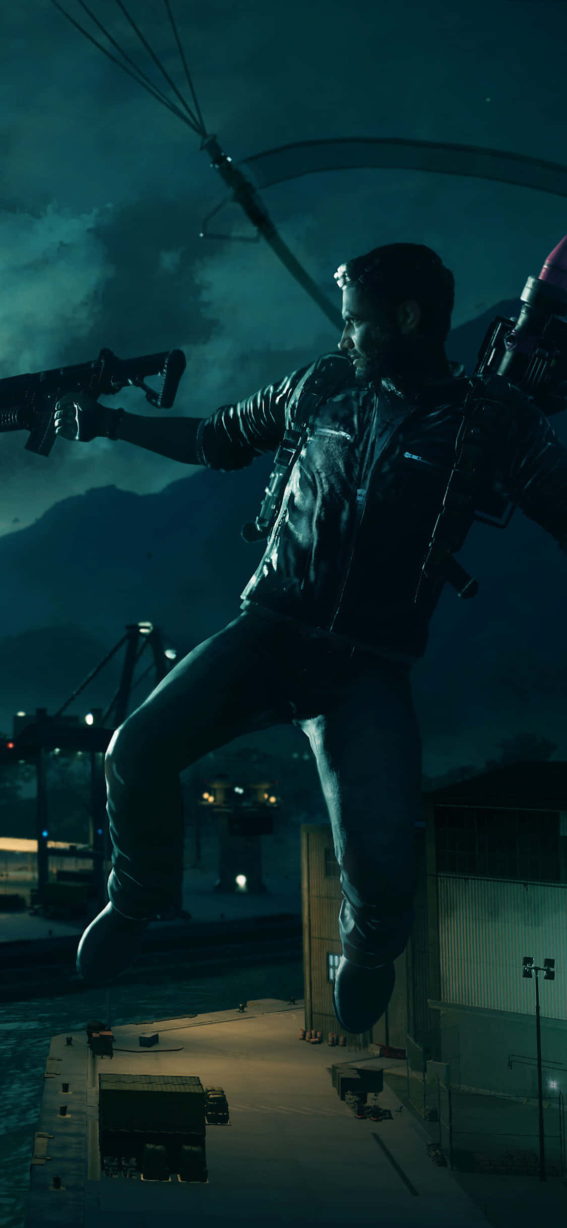 Mag-explore ng eksplosibong mundo ng Just Cause 4 sa iPhone X Wallpaper
