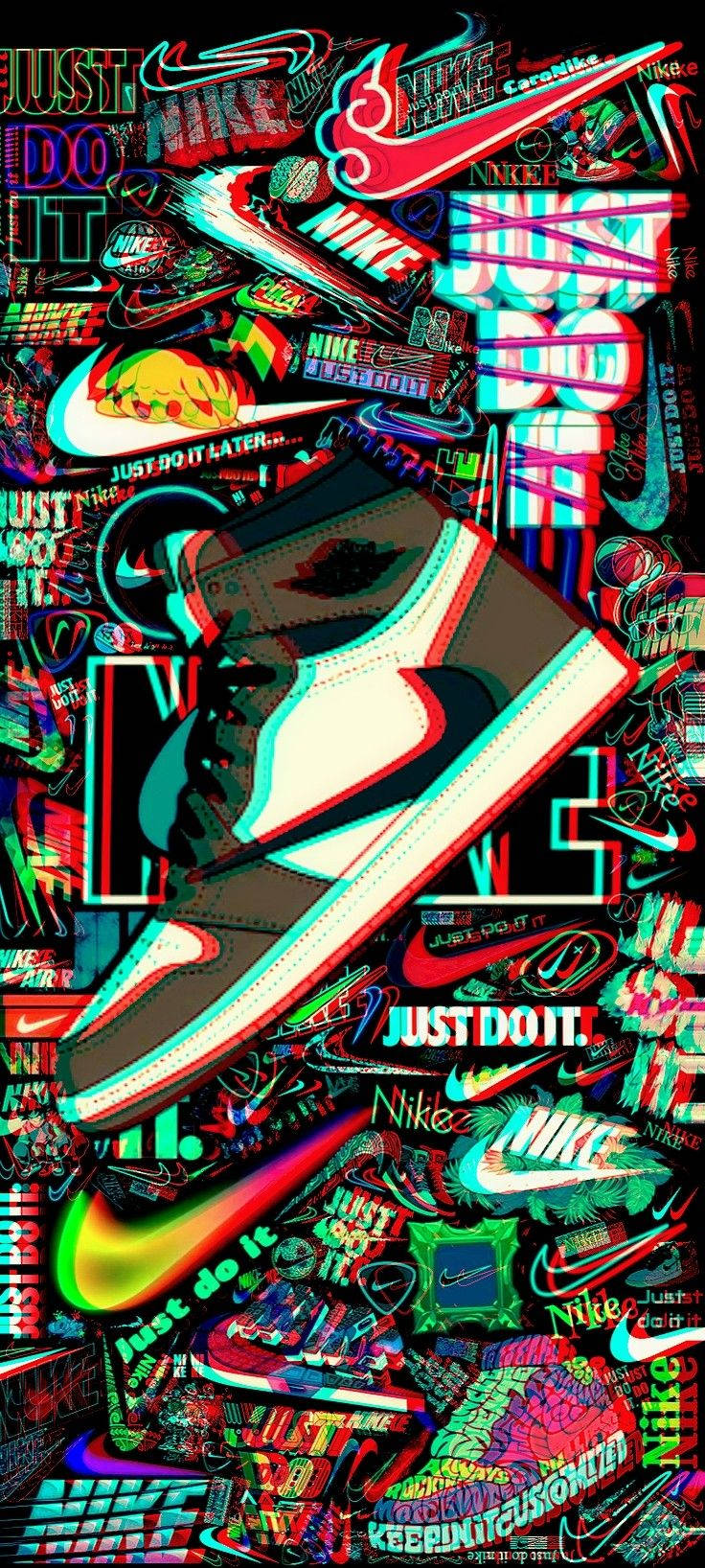 Mag-Get Inspired ng Bold Graffiti ni Nike Wallpaper