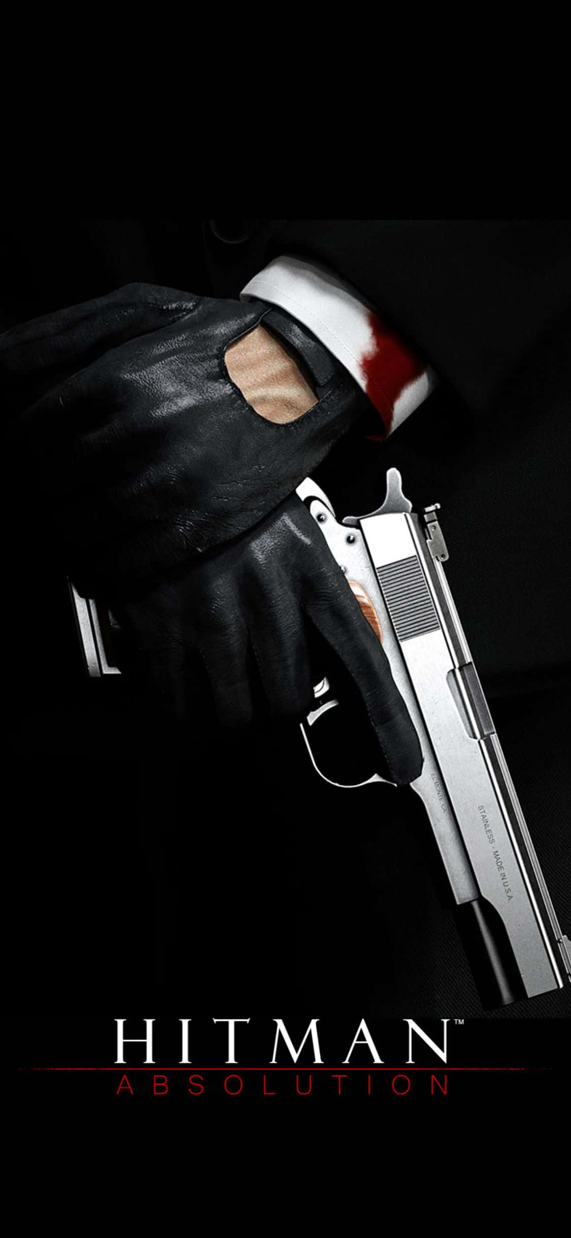 Mag-level Up gamit ang Hitman Absolution sa iPhone X Wallpaper