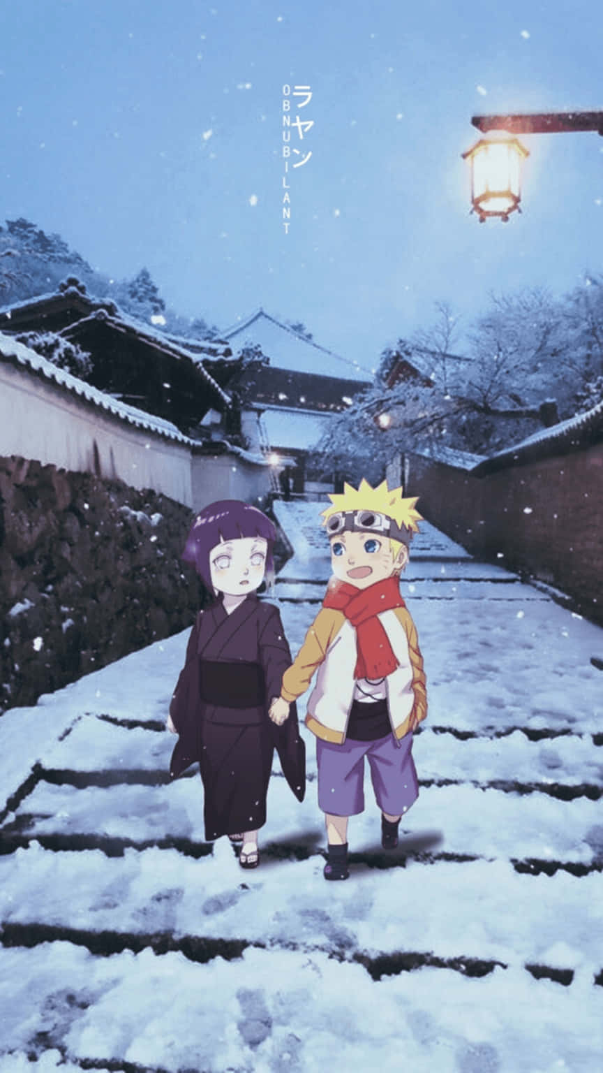 Magandang Aesthetic na Phone ni Hinata at Naruto Wallpaper