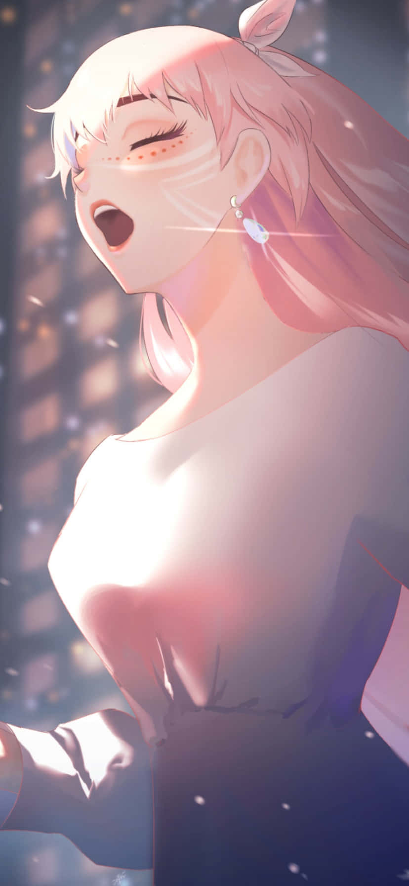 Magandang Belle na Kumakanta na Anime Wallpaper