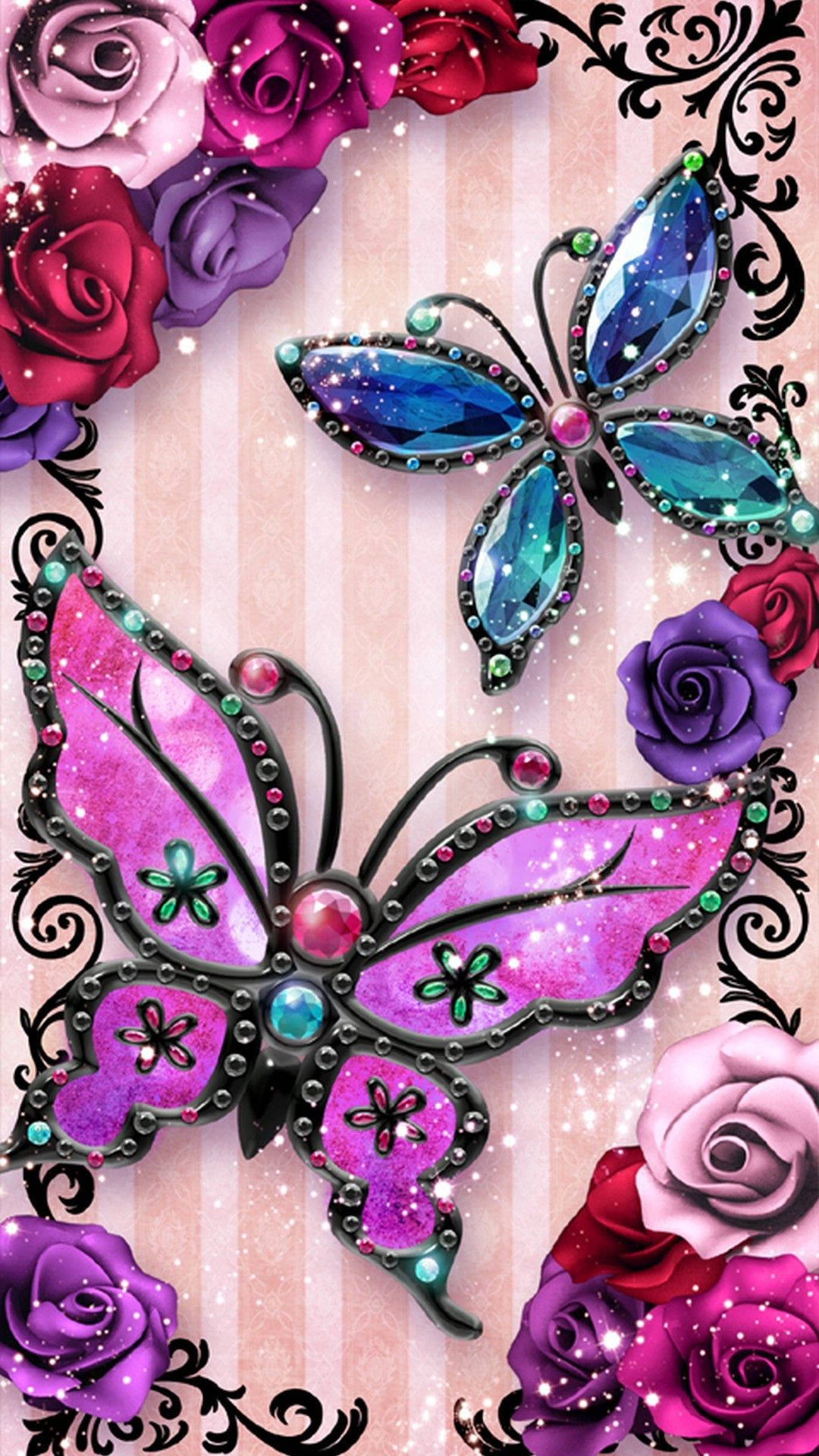 Magandang Butterfly iPhone Lock Screen Wallpaper